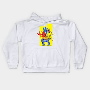 Monster fishing Kids Hoodie